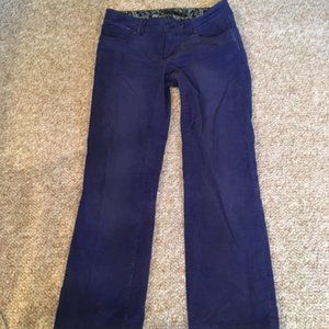 Prana blue cords - size 6 short